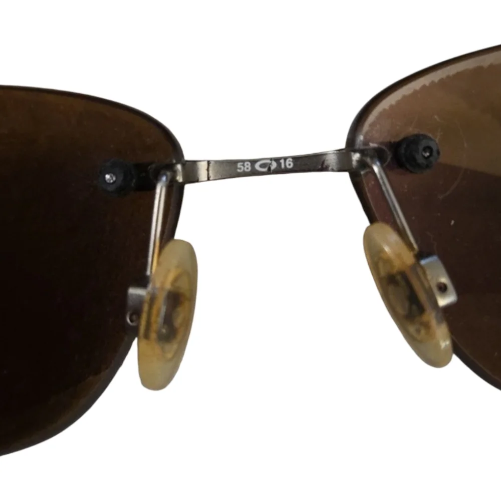 Oakley Nanowire 2.0 Rimless Polorize Sunglasses With Cleaning Cloth Bag And Case